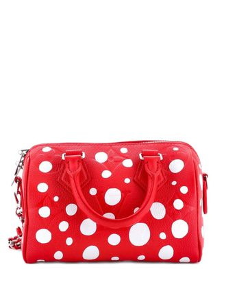 Louis Vuitton Speedy Bandouliere Bag Yayoi Kusama Infinity Dots Monogram Empreinte Giant 20 satchel - Rosso