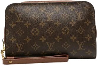 Louis Vuitton Pre-owned Clutches, female, Brown, Size: ONE SIZE Pre-owned Fabric Clutch