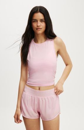 Cotton On Womens Active Open Back Muscle Tank in Cherry Dream at Nordstrom, Size X-Small