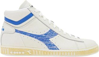 Diadora Retro Leather High Top Sneaker - Dames - Sneakers - Wit - 37 EU - Leer - Schoenen