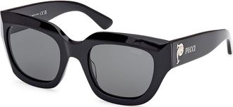Pucci Emilio Pucci EP0215 01A Womens Sunglasses Black Size 51