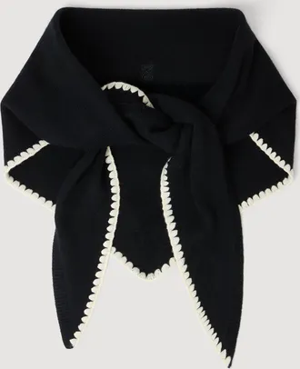 Sandro Bufanda de lana acanalada