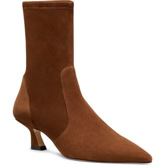 Stuart Weitzman Vinnie Bootie 50 in Deep Coffee at Nordstrom Rack, Size 6.5