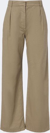 The Row Pantaloni regular Adler in cotone e cashmere