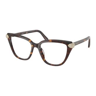 Swarovski Glasses, female, Brown, Size: 54 MM Fashion Glasses Sk2045 Black