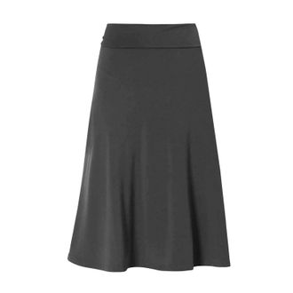 Generic Office Skirts for Women - Women Slim Office High Waist Midi Skirts - Solid Skirt Elasticated Waist Knee Length Skirt Midiskirt UK A Line Ladies Summer