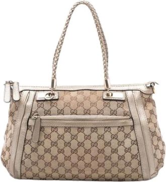 Gucci Pre-owned Handbags, female, Brown, Size: ONE SIZE Pre-owned Bella Satchel