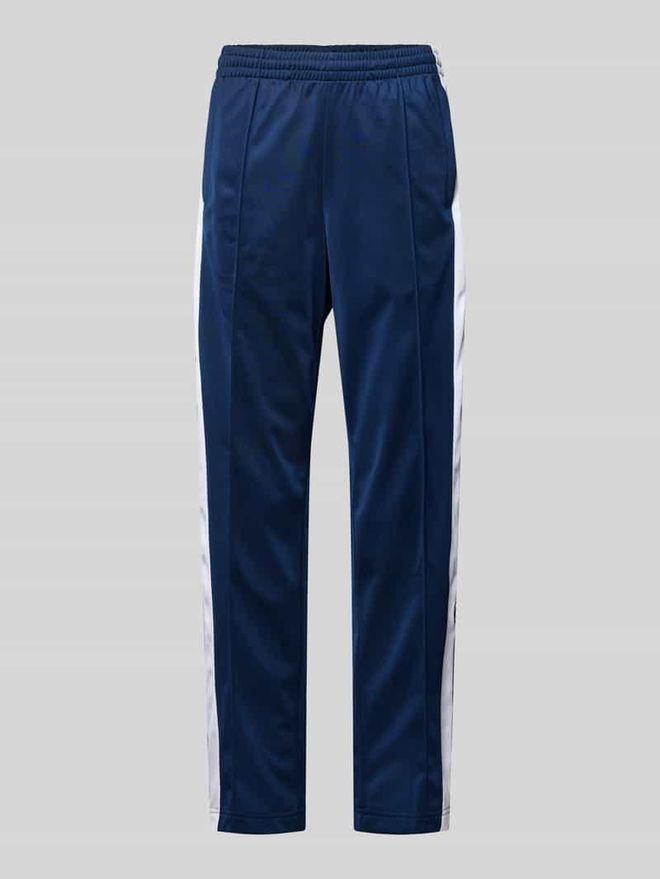 Straight Fit Jogginghose mit elastischem Bund Modell Adibreak in Dunkelblau, Gr&ouml;&szlig;e M