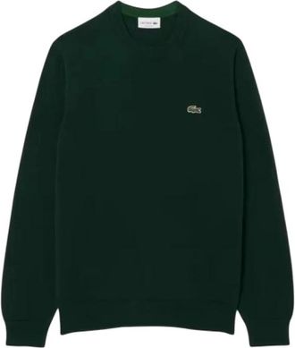 Lacoste Logo Patch Sweater - Heren - Sweatshirts & Hoodies - Groen - Maat: 3XL Katoen