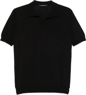 Tagliatore Keith polo shirt - Black