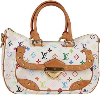 Louis Vuitton Tweedehands Canvas handtassen - Dames - Vintage Handtas - Wit - ONE Size - Leer - Vintage