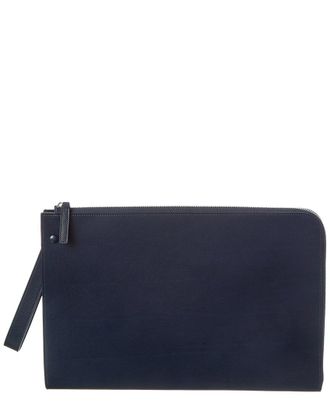 The Row Leather Clutch
