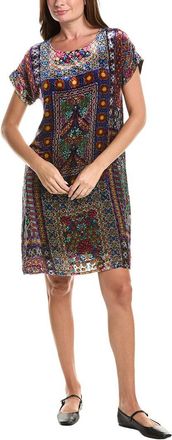 Johnny Was Daiyu Burnout Silk-Blend Mini Dress