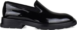 Alexander McQueen Slip-on Tread Loafers - Heren - Loafers - Zwart - 42 EU - Leer - Schoenen