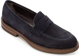 To Boot New York Brady Suede Penny Loafer in Blue at Nordstrom, Size 11