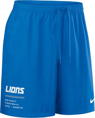 Nike Detroit Lions Nike Mens NFL Woven Shorts in Blue | 04PW45A9J-YSJ