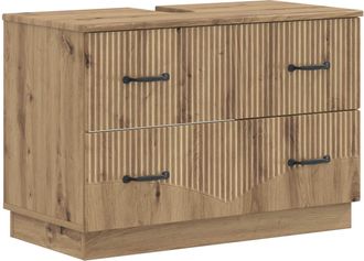 vidaXL Mueble De Lavabo Para Ba&ntilde;o Hoorn Roble Artisan 82 X 41 X 56 Cm Vidaxl