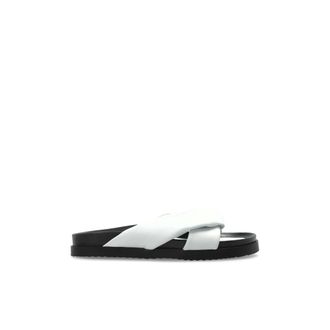 Bogner Sliders, female, White, Size: 10 US Sirolo Leather Slides