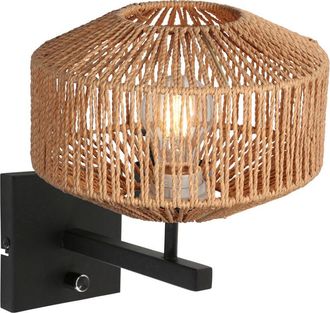 Steinhauer Steinhauer - Aplique De Pared - Stang - Natural Negro - Algod&oacute;n