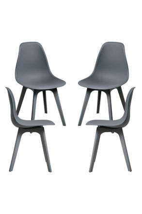 Regalos Miguel Packs Sillas Comedor - Pack 4 Sillas Kelen Suprym - Gris Oscuro