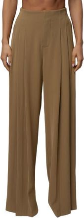 JLUXLABEL Signature Elegance Trousers in Olive at Nordstrom, Size Medium 32