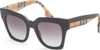 Burberry Womens BE4364 49 39428G Kitty Sunglasses - Black - One Size