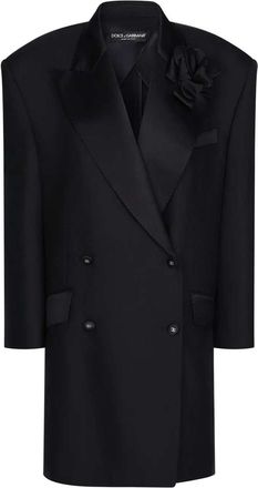 Dolce & Gabbana blazer met bloemenapplicatie