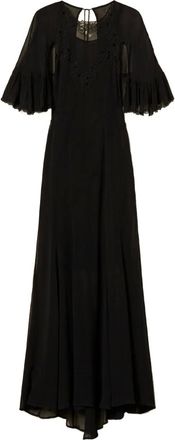 Twin-Set Abito con ricamo - Nero