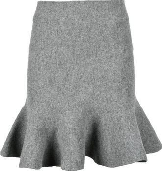 Jil Sander Wool and Cashmere Skirt - Grey