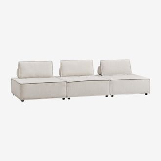 Sklum Sof&aacute; Modular De 3 Piezas En Tela Vermont Sklum