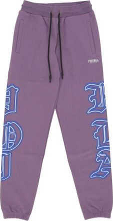 Phobia Archive Gothic Sk Print Pant - Heren - Sweatpants - Paars - XS - Katoen - Broeken