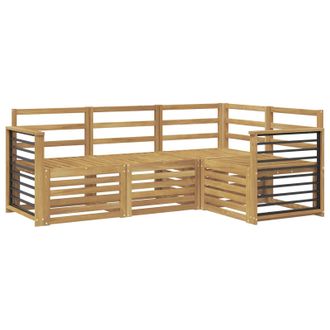 vidaXL Juegos De Sof&aacute;s 4 Pcs Blanco 187,5 X 128,5 X 73 Cm Vidaxl