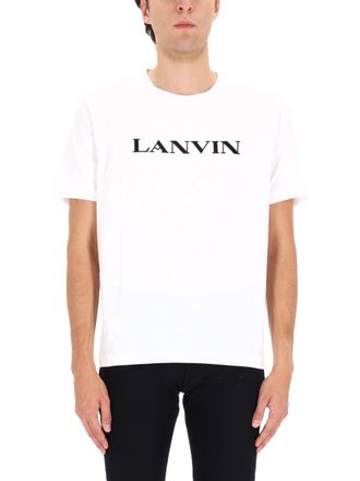 Lanvin Logo Cotton T-Shirt - White