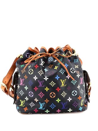 Louis Vuitton Petit Noe Handbag Monogram Multicolor bucket bag - Black