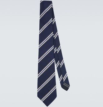 Dunhill Cravatta in seta a righe