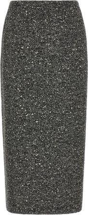 Valentino Garavani Pencil Skirt - Dames - Kokerrokken - Grijs - XS - Wol - Rokken