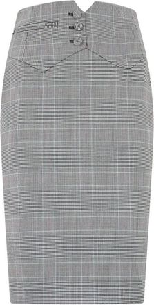 Moschino Striped Bodycon Dress - Dames - Midirokken - Veelkleurig - 2XL - Wol - Rokken