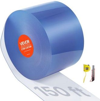 OEM Cortina De Puerta De Pvc Transparente 4572x20 Cm Rollo De Tiras De Pl&aacute;stico Espesor De 2 Mm Cortina De Tiras Para Puertas De Supermercado, F&aacute;brica, Al