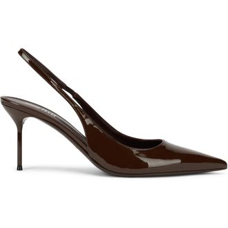 PARIS TEXAS Pumps, female, Brown, Size: 10 US Slingback Lidia