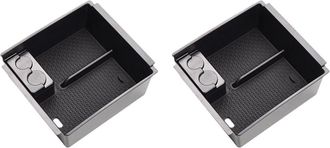 OEM Compartimentos De Almacenamiento Para Reposabrazos Para D-max Mu-x 2012-2019. Caja De Almacenamiento Dmax Mux Negra