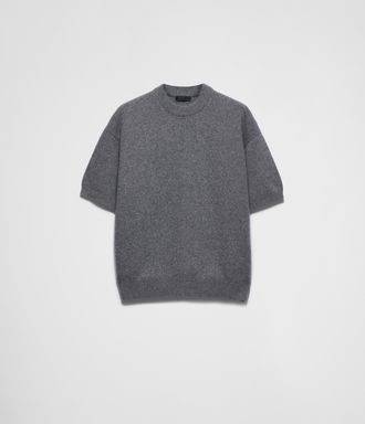 Prada Short-sleeved Re-Cashmere sweater