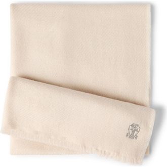Brunello Cucinelli Cashmere scarf in Sand at Nordstrom