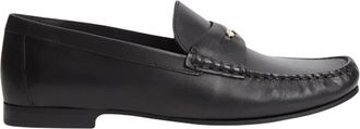 Tommy Hilfiger Klassieke Leren Penny Loafer - Dames - Loafers - Zwart - 37 EU - Leer - Schoenen