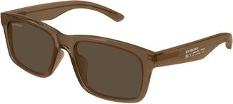 Balenciaga BB0469SA Asian Fit 003 Mens Sunglasses Brown Size 57