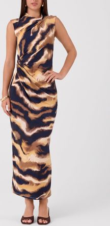 Rachel Roy Daria High Neck Sleeveless Midi Dress