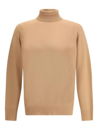 Loro Piana turtleneck ribbed-cuff sweater - Neutrals