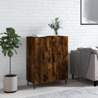 vidaXL Vidaxl - Aparador De Madera De Ingenier&iacute;a Roble Ahumado 69,5x34x90 Cm