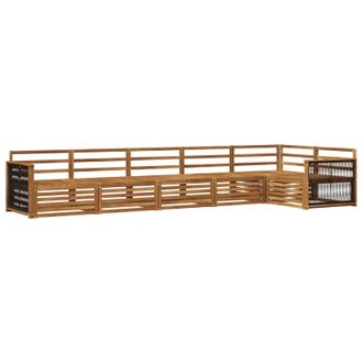 vidaXL Conjunto De Sof&aacute;s De Exterior 6 Pcs Natural Vidaxl