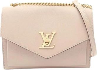 Louis Vuitton Pre-owned Vintage Shoulder Bag - Dames - Vintage Schoudertas - Beige - ONE Size - Leer - Vintage