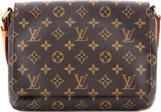 Louis Vuitton Musette Tango Handbag Monogram Canvas shoulder bag - Bruin